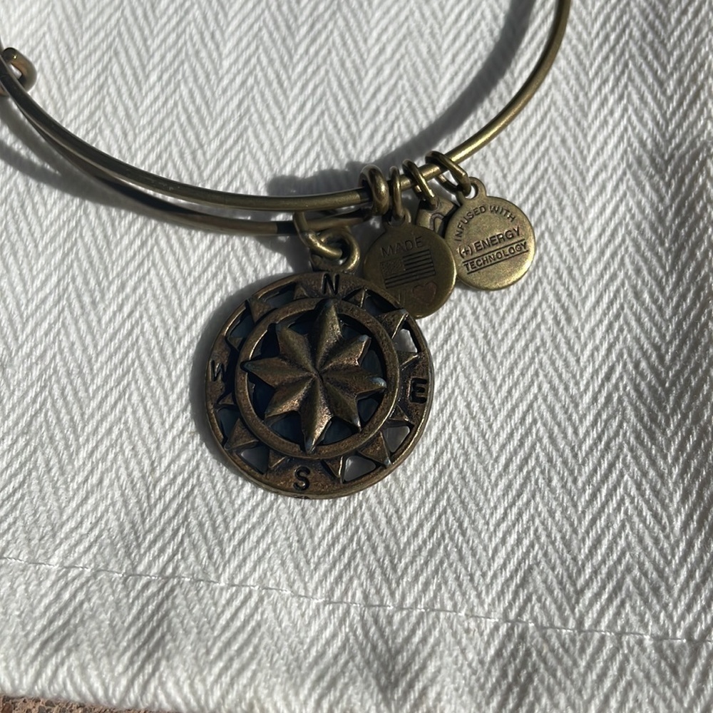 Alex and Ani Compass Bangle - Picture 2 of 2